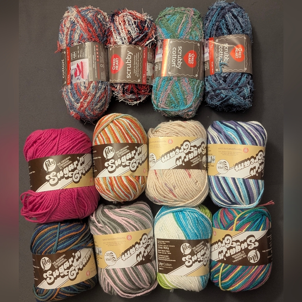 Sugar N' Cream & Scrubby Cotton Yarn Bundle